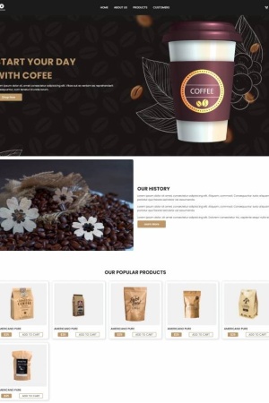 咖啡豆在線購買服務(wù)商場網(wǎng)站模板-Toy模板網(wǎng)編號19933